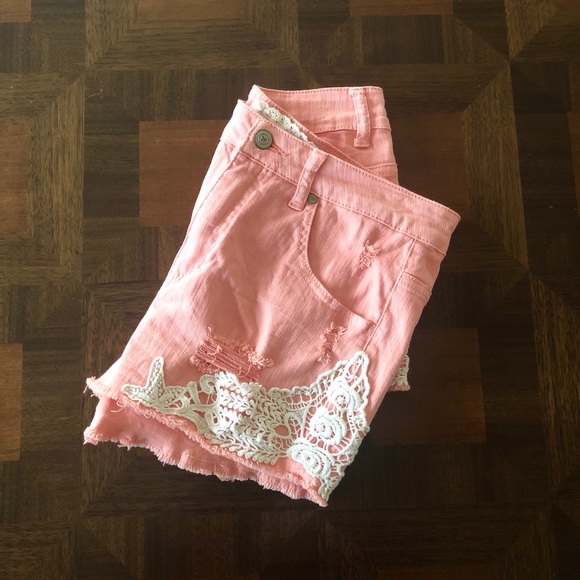 Altar'd State Pants - ❤️FLASH SALE! Cantaloupe Denim Shorts